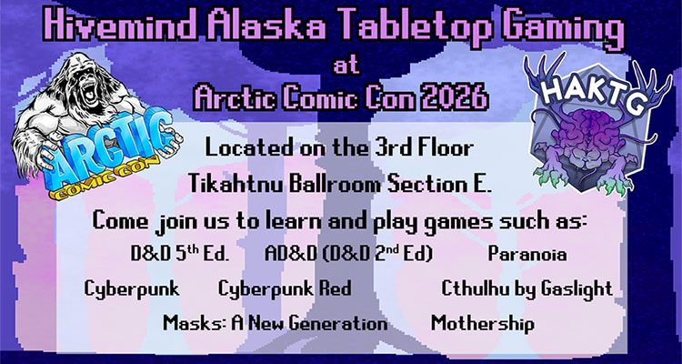 Arctic Comic Con, Anchorage, Alaska, Cosplayers, Celebrities, Artists, Gaming, Comic Books, Anime, Venders